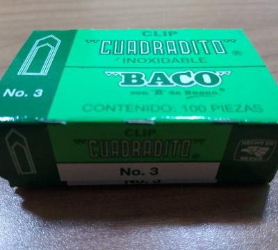 CLIP BACO CUADRADITO NO.3