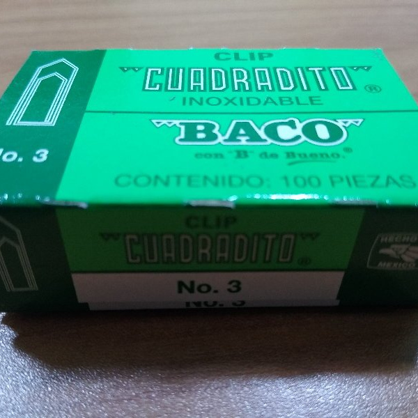 CLIP BACO CUADRADITO NO.3