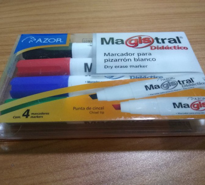 MARCADOR PARA PINTARRON MAGISTRAL C/4 DIDACTIVO