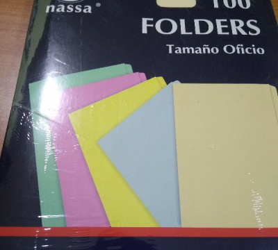 FOLDER NASSA CREMA T/O C/100