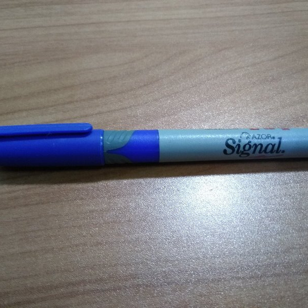 MARCADOR PERMANENTE SIGNAL P.F. AZUL