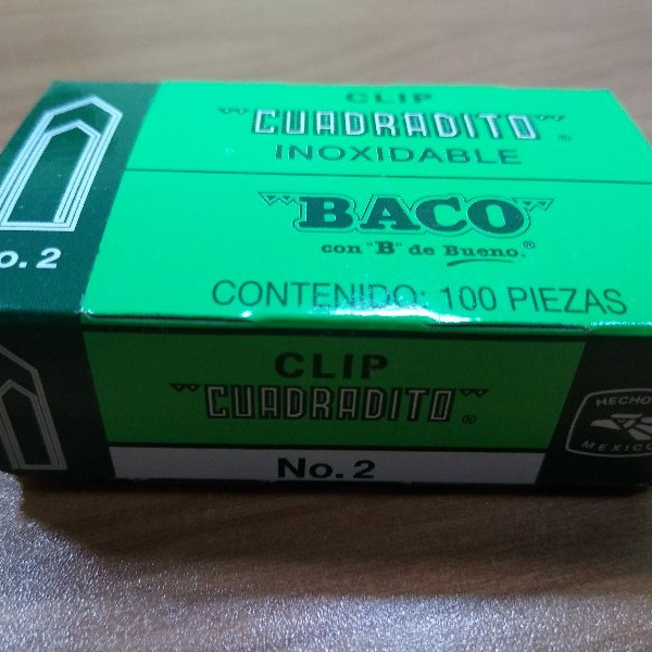CLIP BACO CUADRADITO NO.2